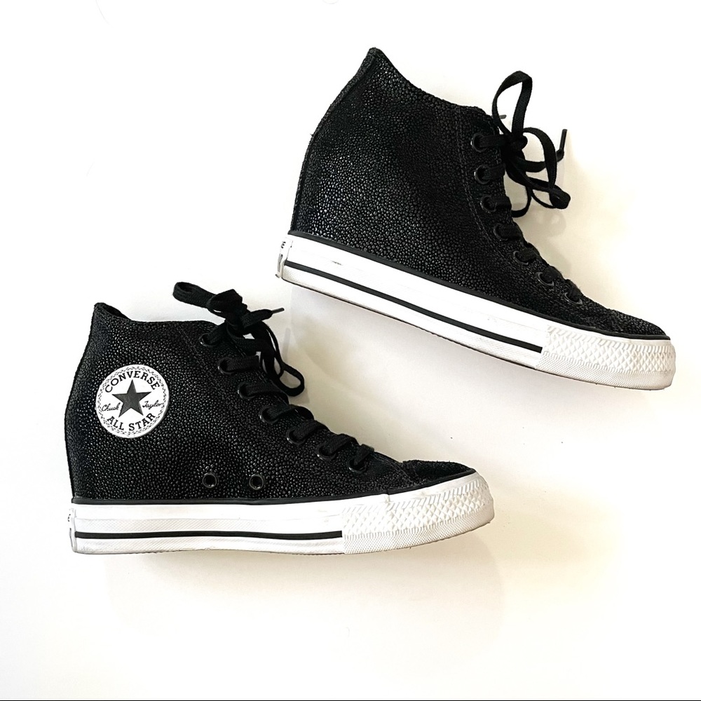 Womens Converse Chuck Taylor High Tops Black Studs